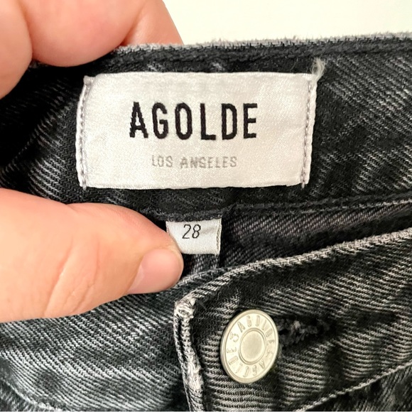 Agolde Wyman Low Slung Vintage Straight in Paradox Black Wash - Picture 9 of 15